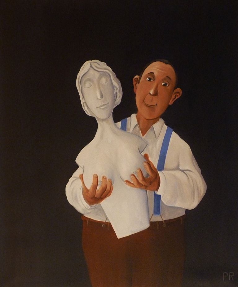 15 la statue 54x65