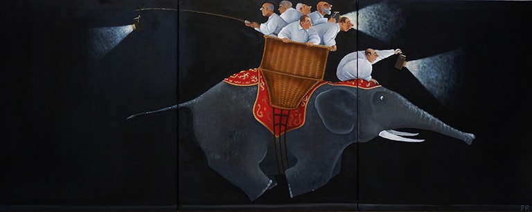 17 les philosophes 54x65x3