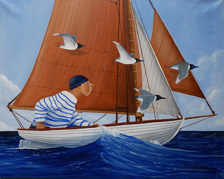 2 la course au large 92x73
