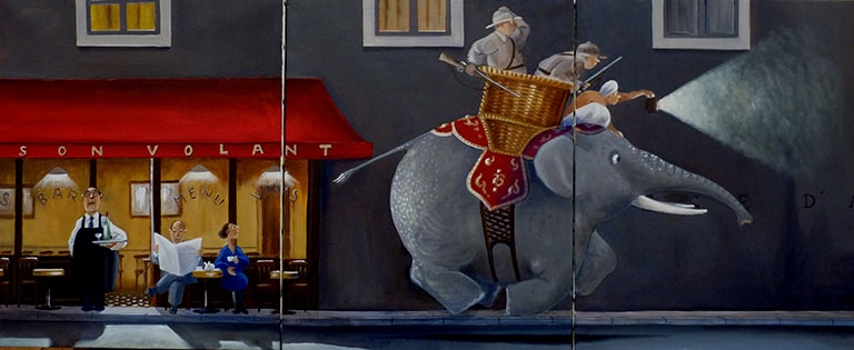 23 le poisson volant 41x33x3