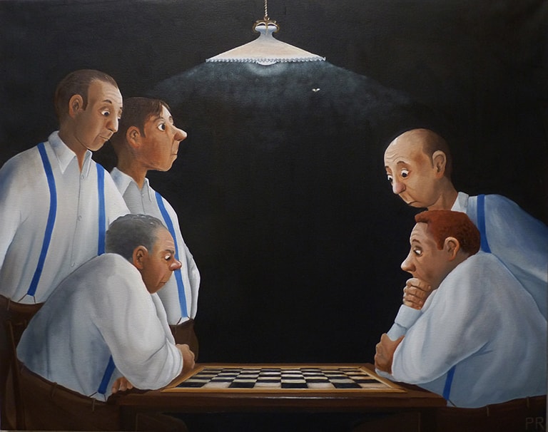 26 les bretelles bleues 92x73