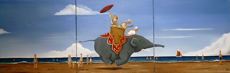27 le parasol rouge 41x33x3