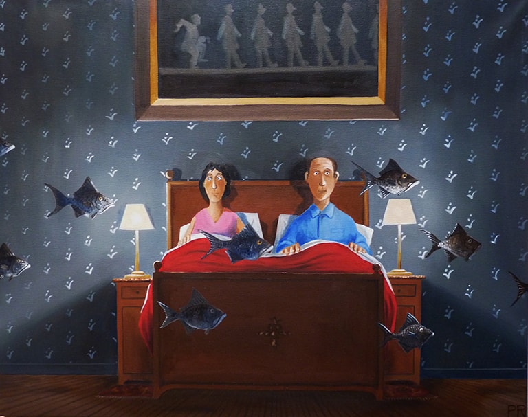 6 les visiteurs du soir 92x73